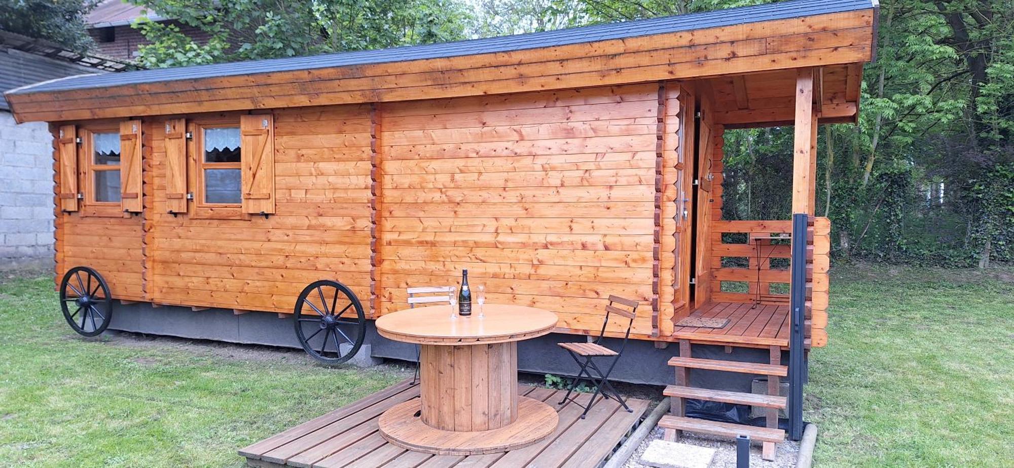 Roulotte La Boheme Est Son Spa En Baie De Somme Arrest ภายนอก รูปภาพ